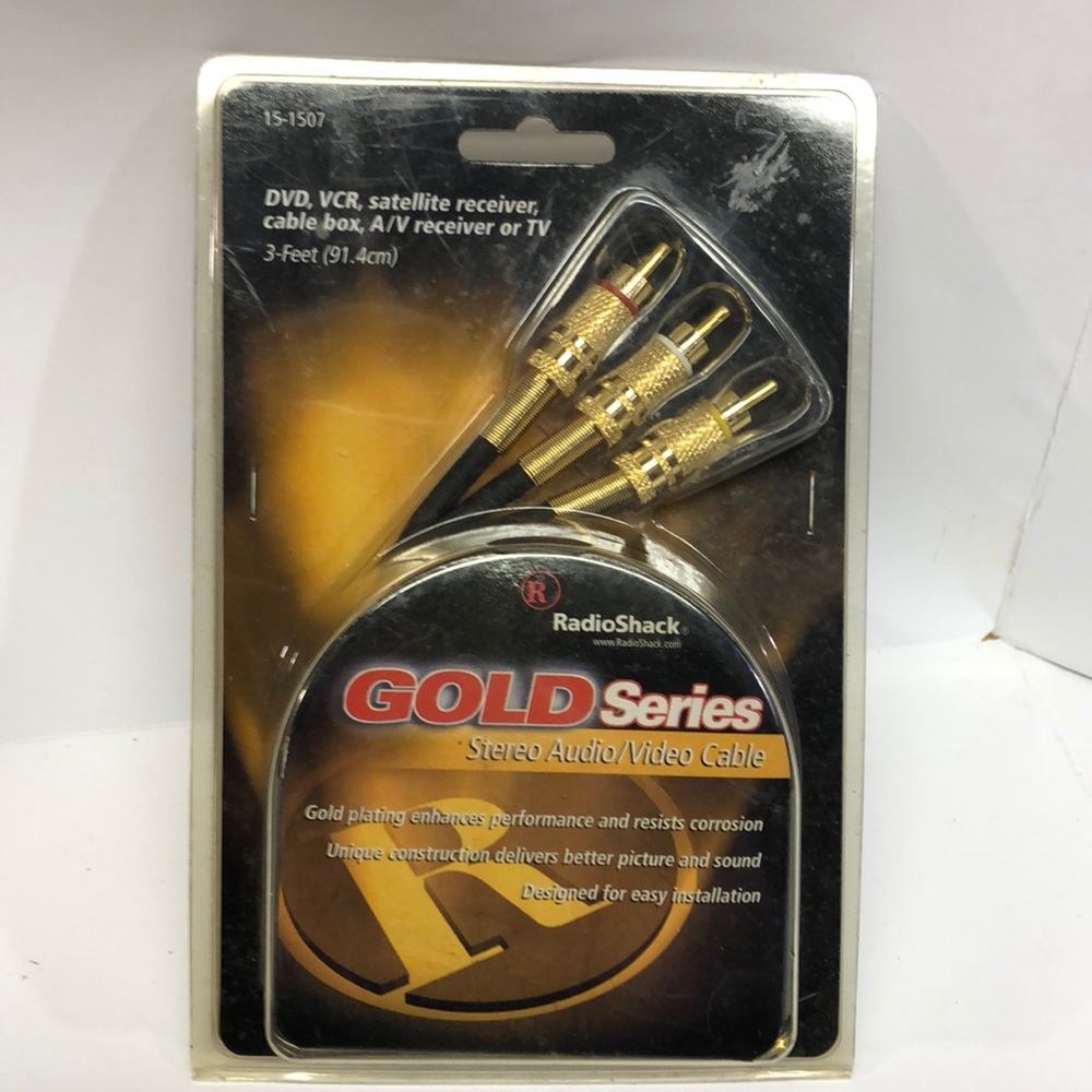Radio Shack Gold Series Stereo Audio/Video Cable